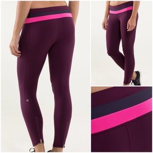 Lululemon Give Me Qi Pant Plum Hyper Stripe